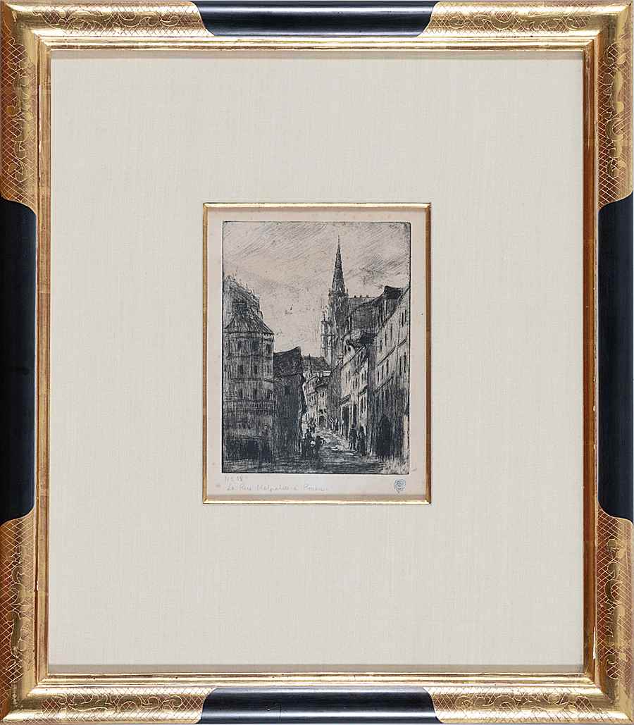 La Rue Malpolue, à Rouen - Camille Pissarro (1830 - 1903)